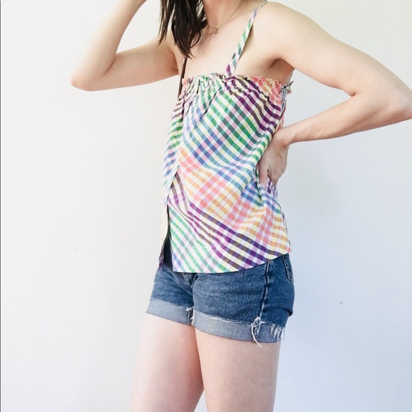 NWT J. Crew checkered tank - Picture 6 of 7